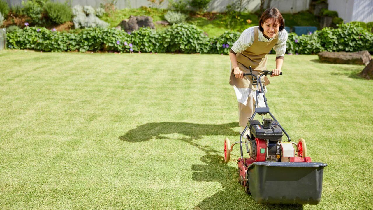 Lawn mowing