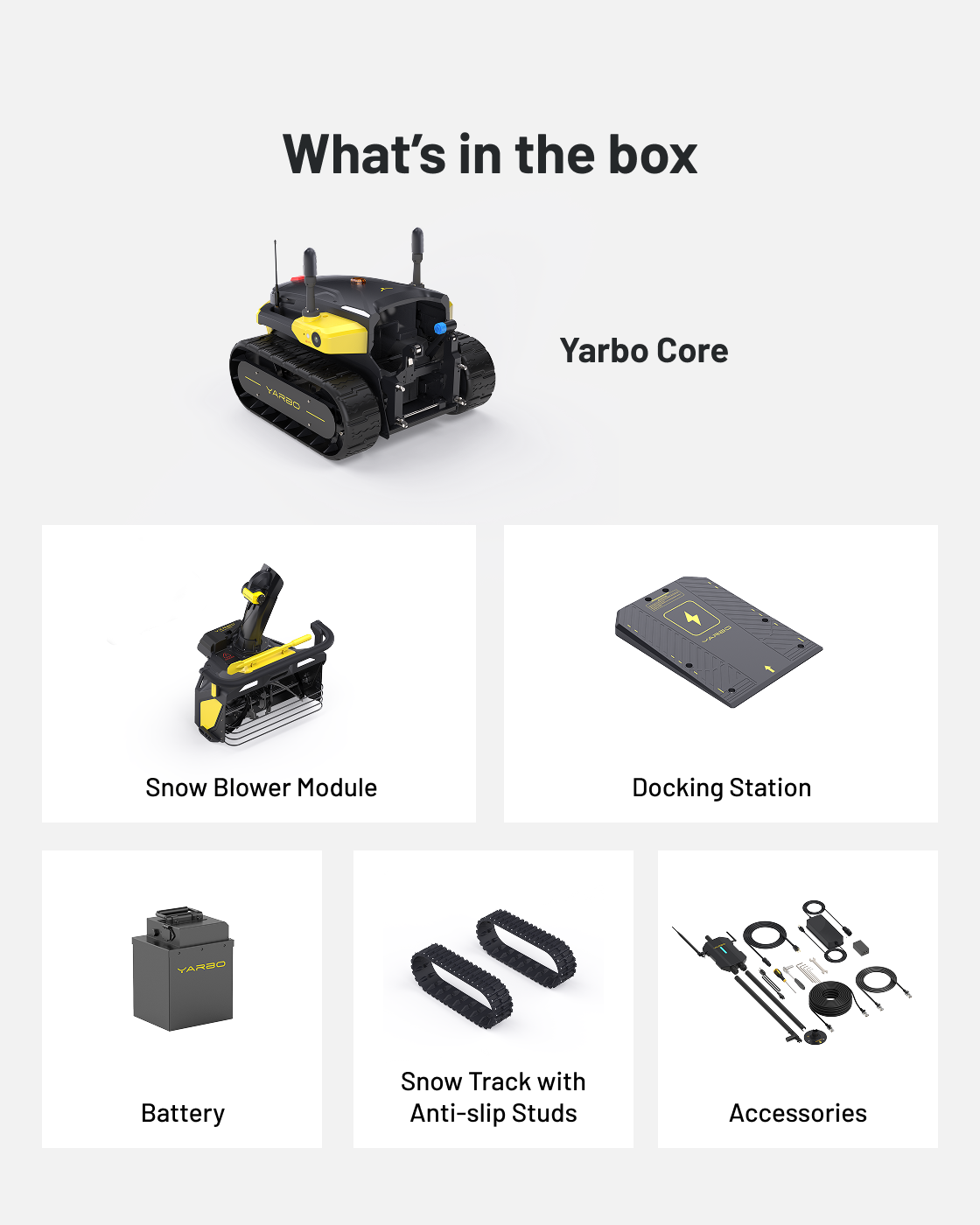 Yarbo Y40 Core with Snow Blower Module Gen 2