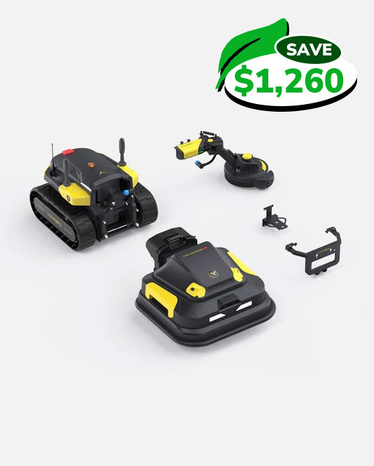 Yarbo Y40 Core with Lawn Mower Pro and Trimmer Modules