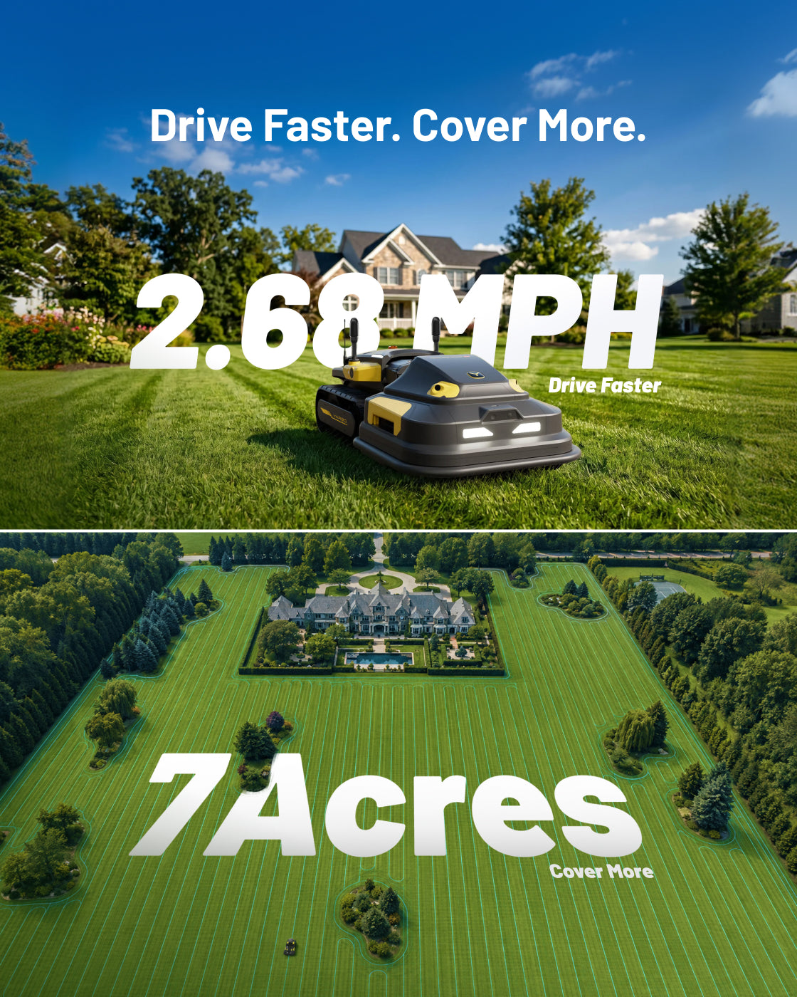 Yarbo Y40P Core with Lawn Mower Pro Module
