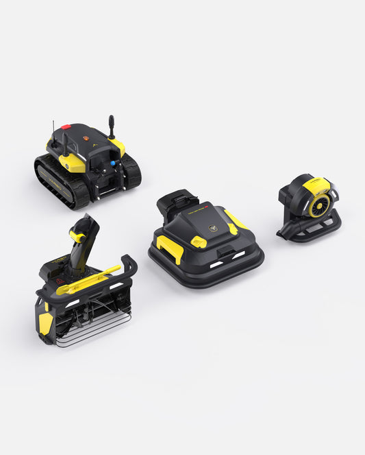 Yarbo Y40 Core with Snow Blower Gen 2, Lawn Mower Pro and Blower Modules