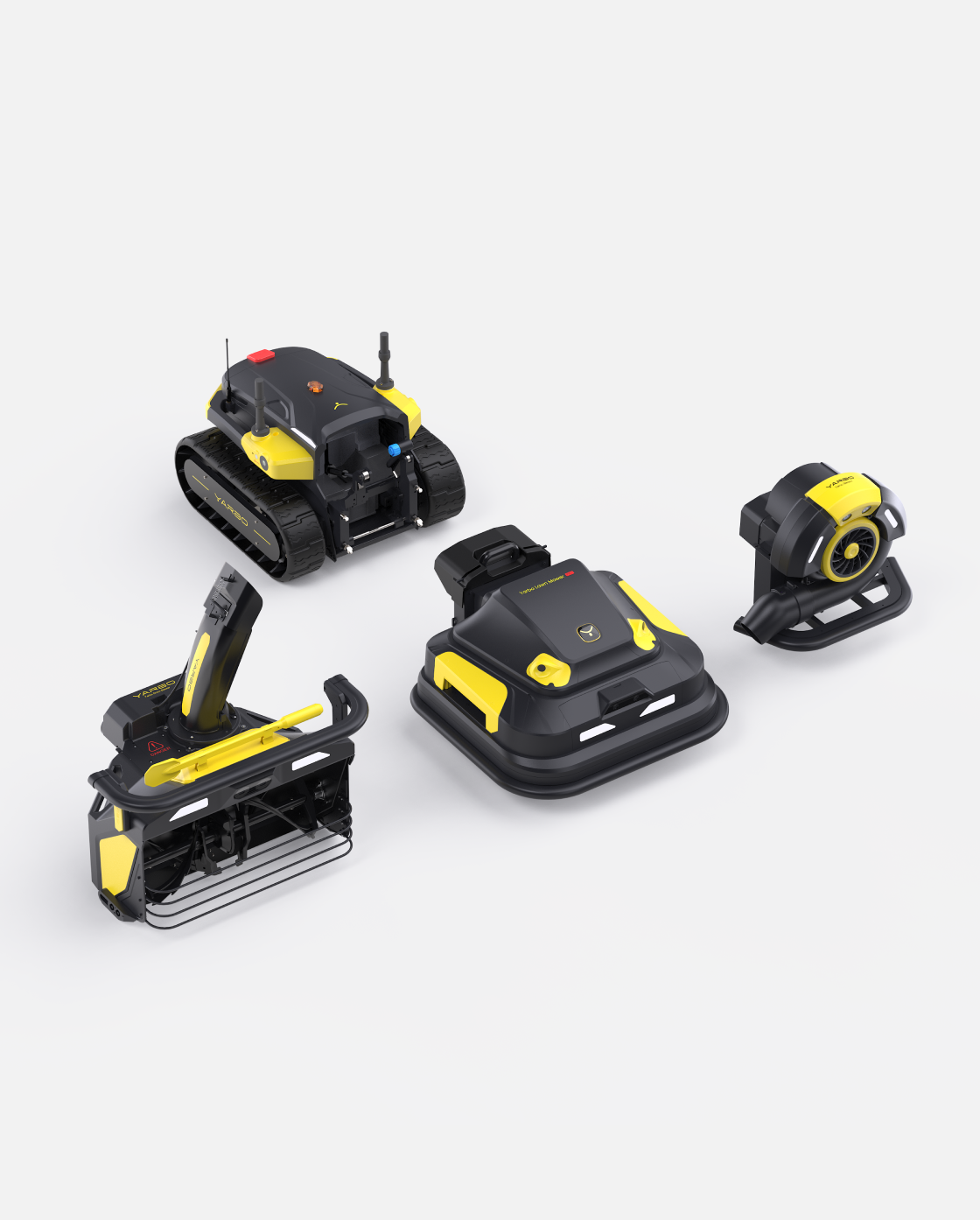 - Yarbo Lawn Mower Pro + Snow Blower + Blower -