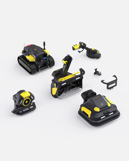 Yarbo Y40 Core with Snow Blower Gen 2, Lawn Mower Pro, Blower and Trimmer Modules