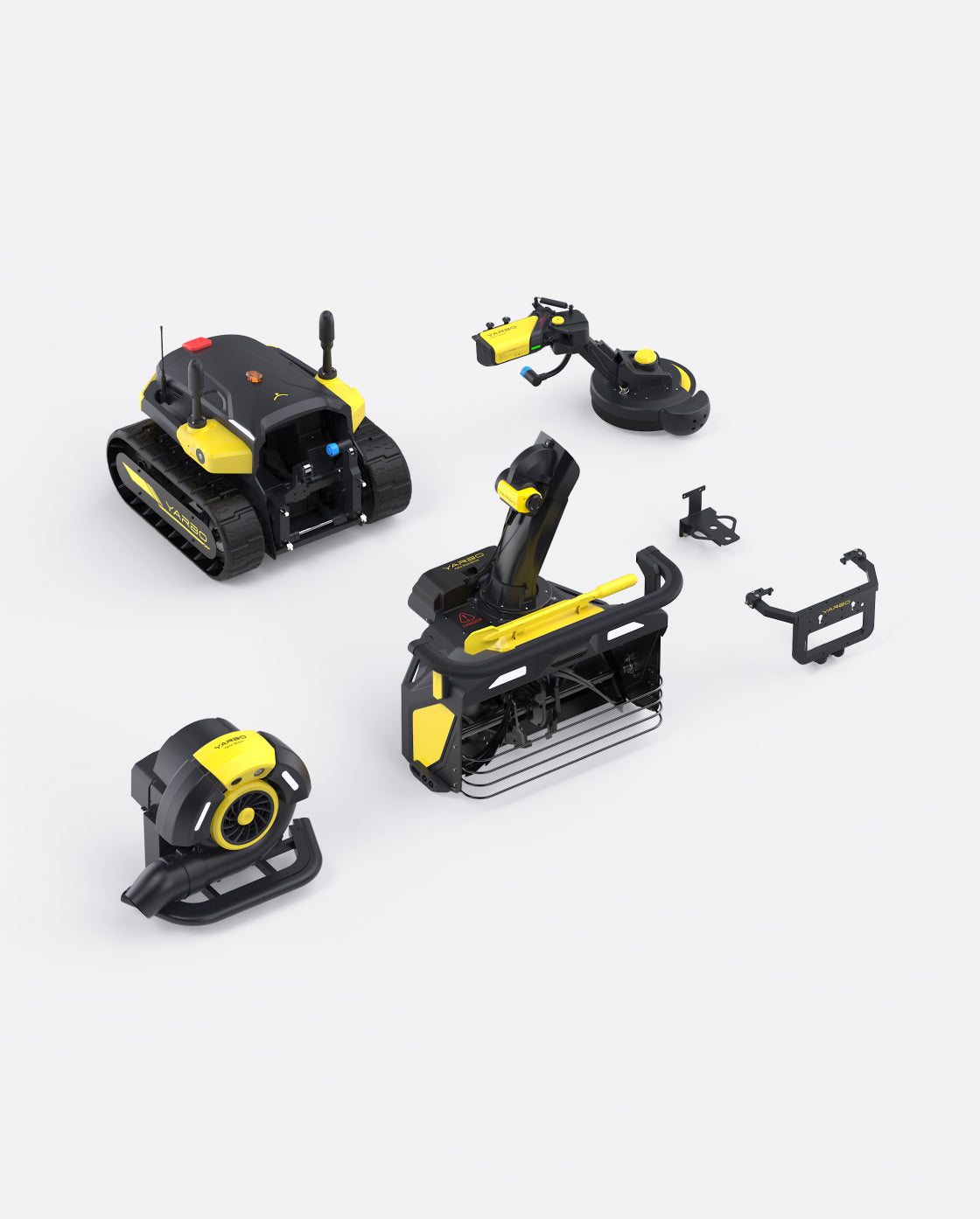 Yarbo Y40P Core with Snow Blower Module Gen 2, Blower and Trimmer Modules