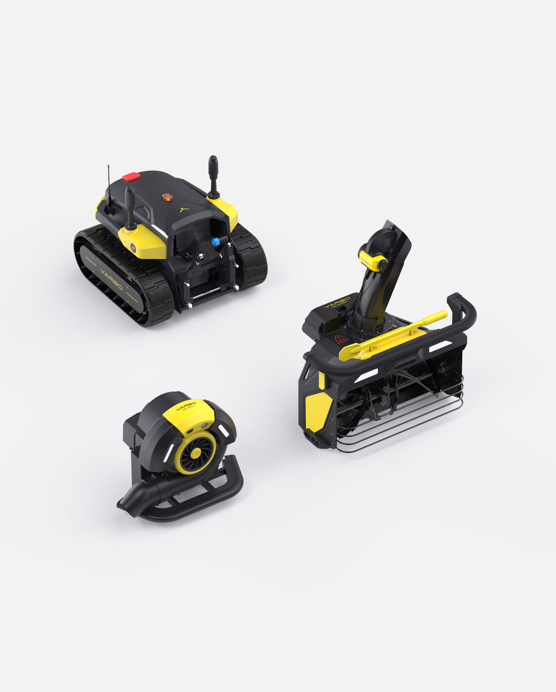 Yarbo Y40 Core with Snow Blower Gen 2 and Blower Modules