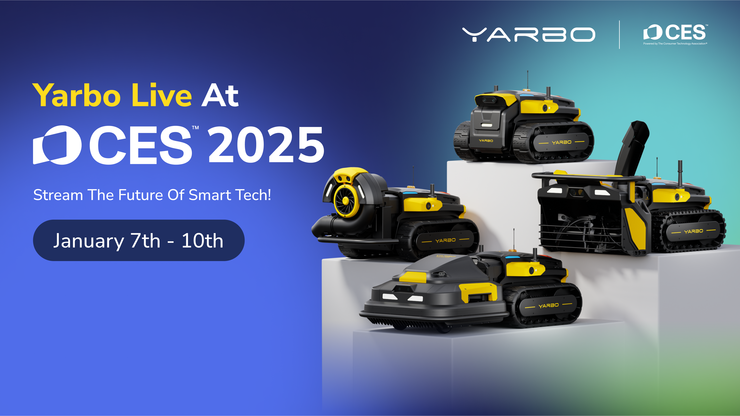 Yarbo libe at CES 2025