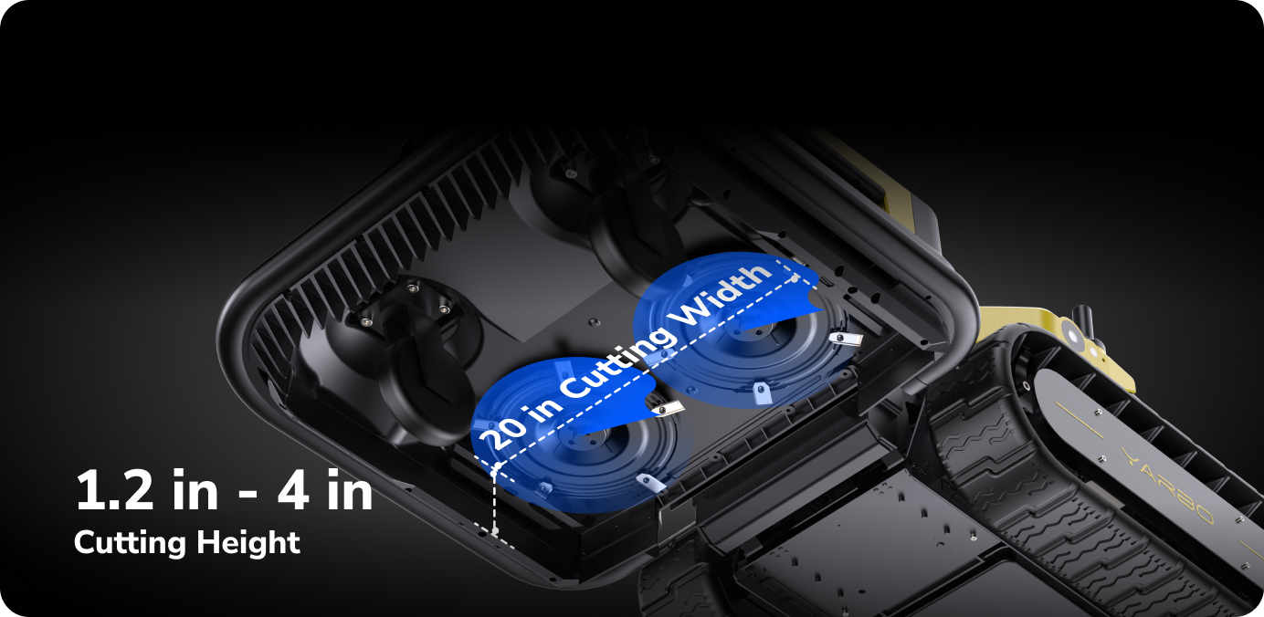 Yarbo is built to handle tough grass