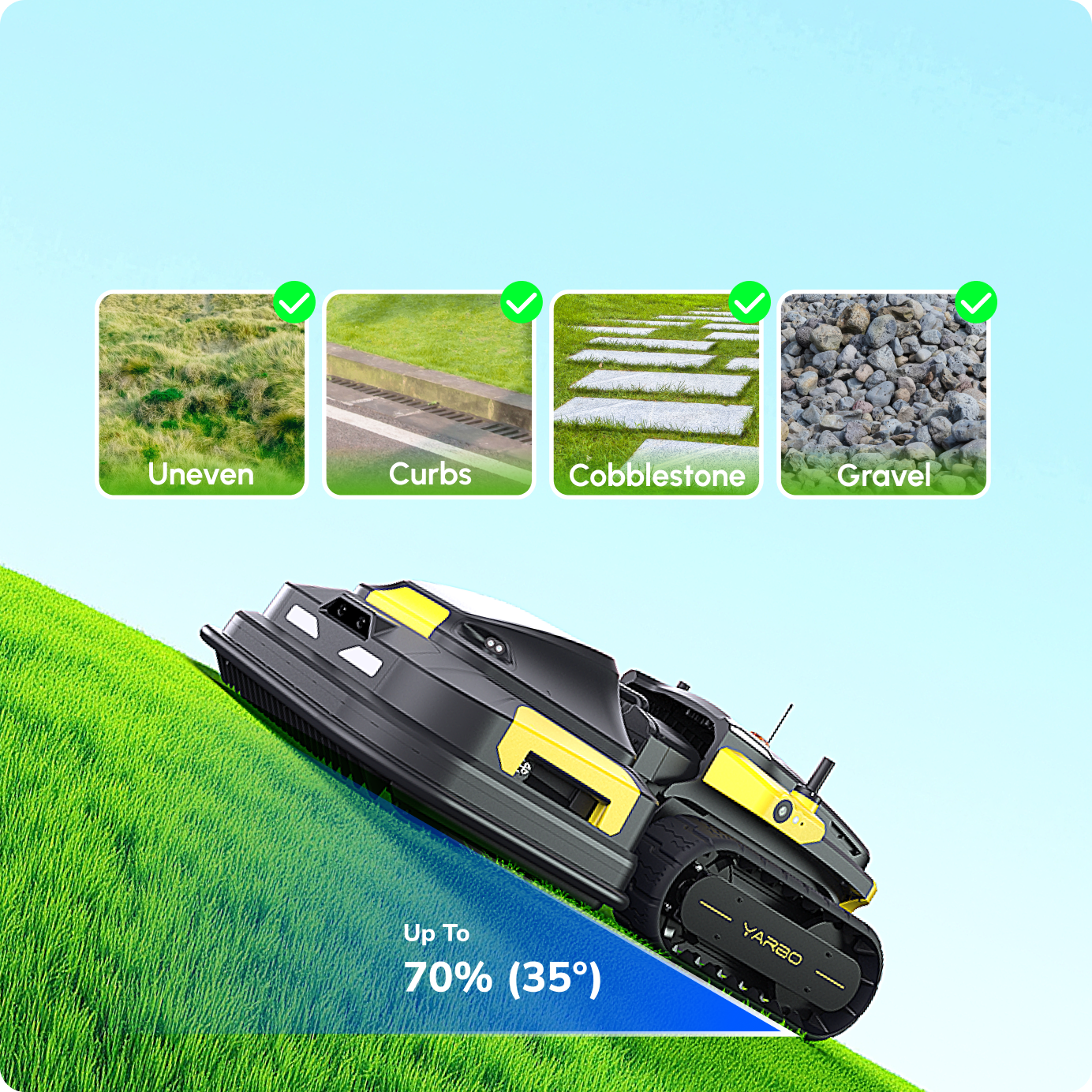 Yarbo track-driven power for any terrain