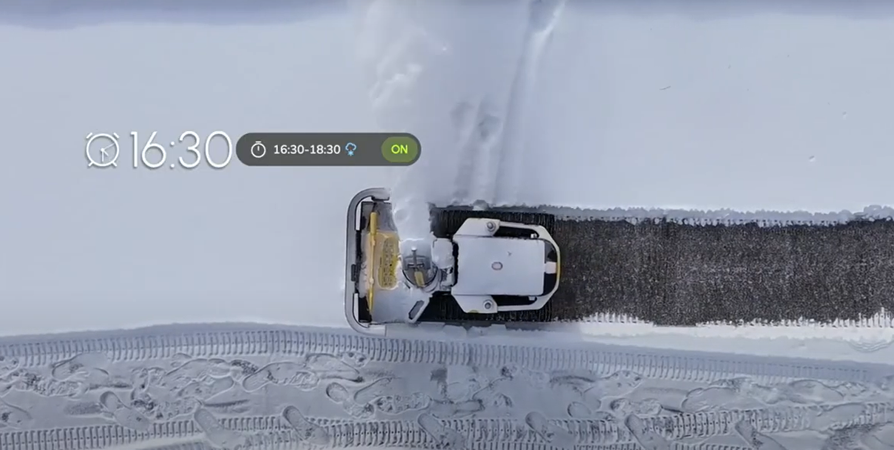 smart scheduling and autonomous snow removal with yarbo