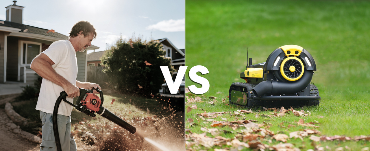 gas powered leaf blower