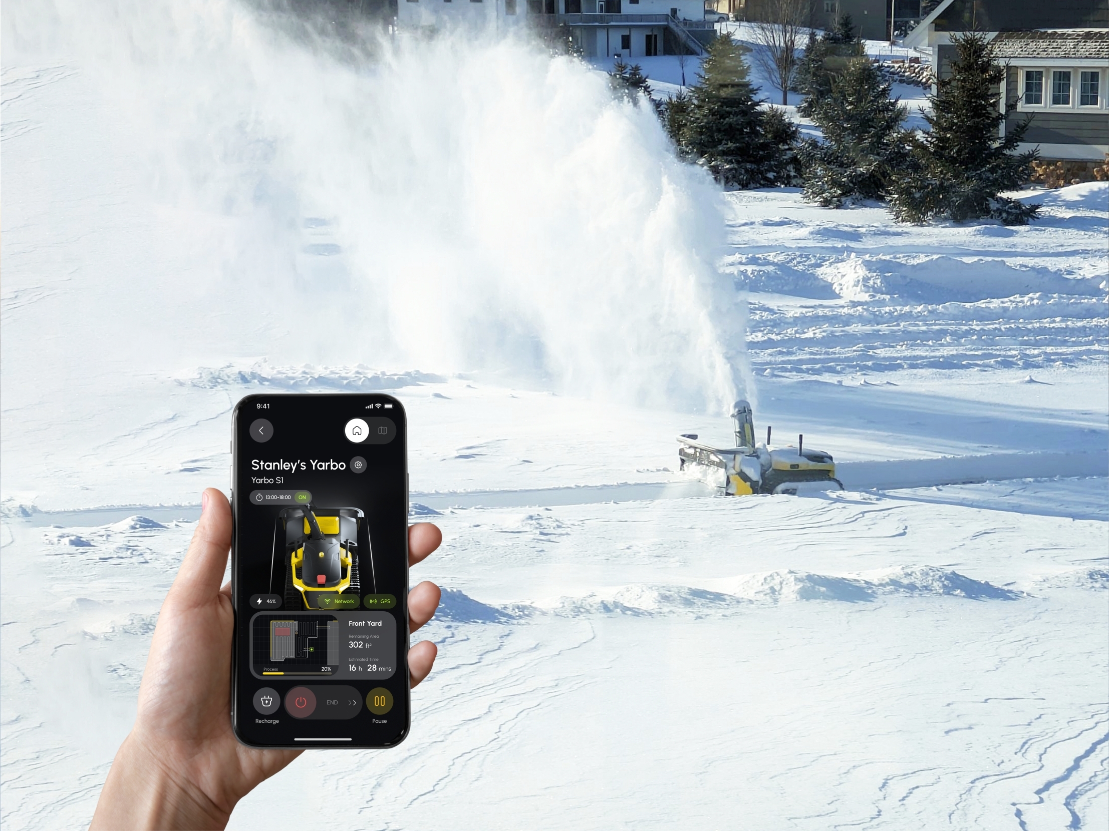 Yarbo autonomous snow blowers