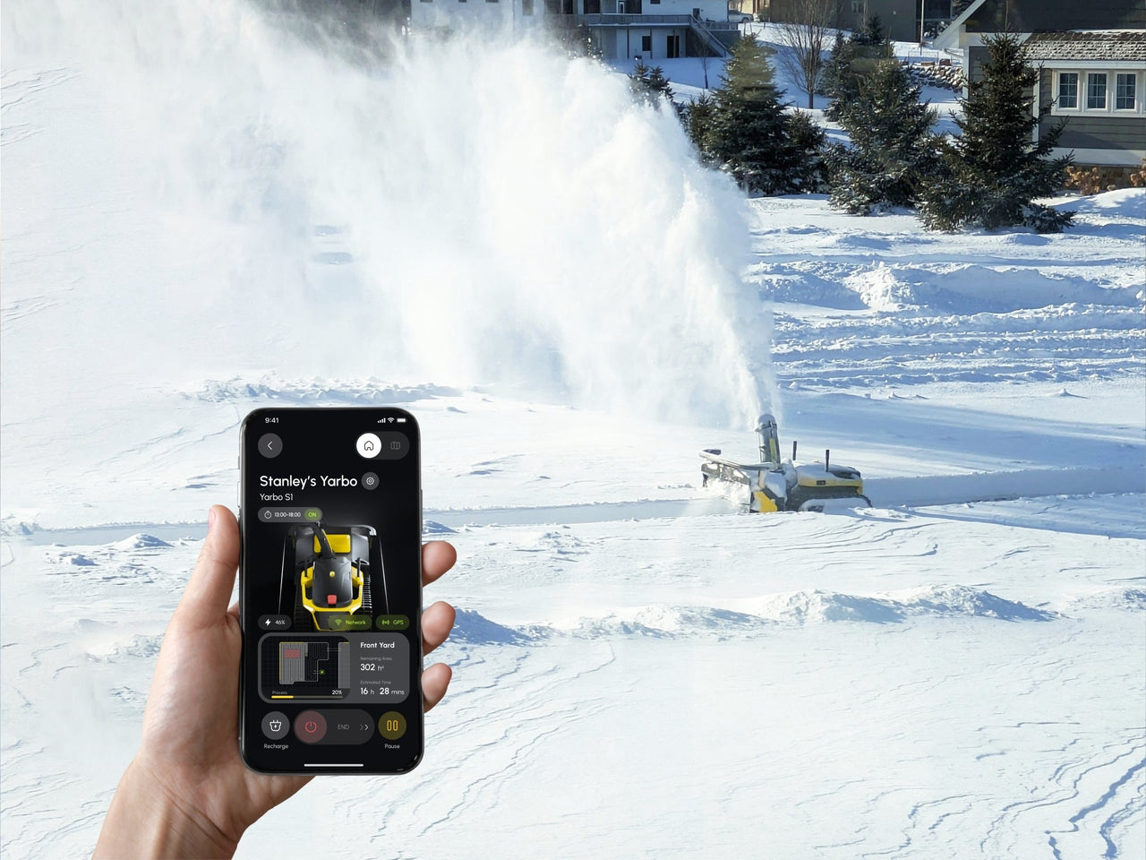 Yarbo autonomous snow blowers