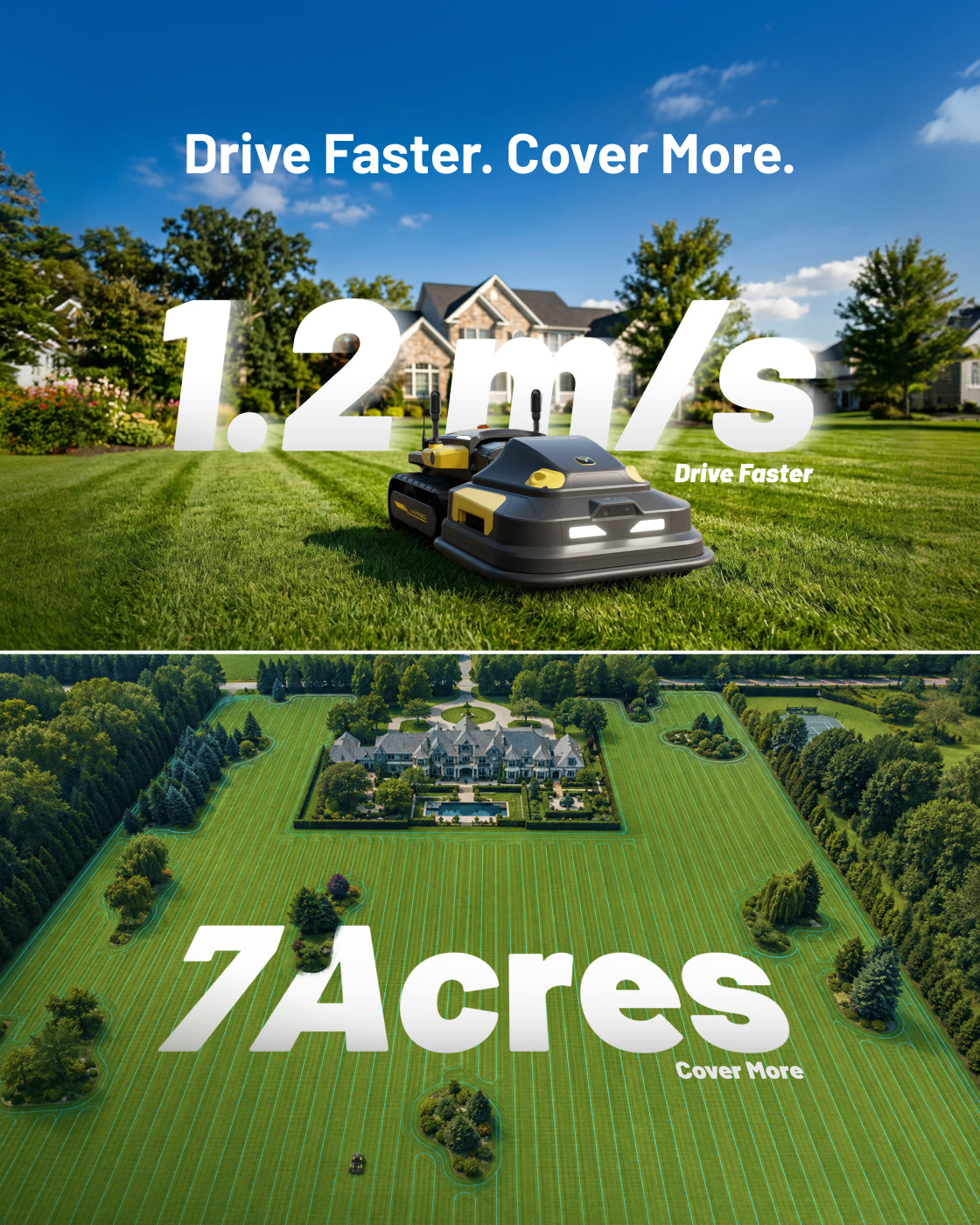 Yarbo Y40P Core with Lawn Mower Pro Module