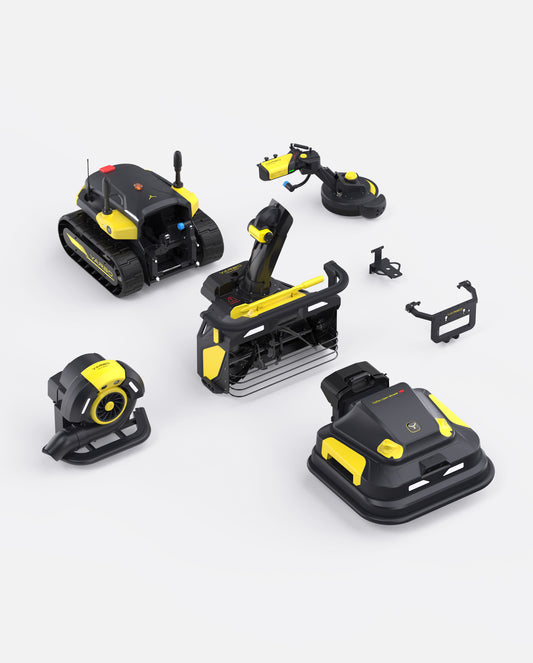 Yarbo Y40P Core with Snow Blower Gen 2, Lawn Mower Pro, Blower and Trimmer Modules