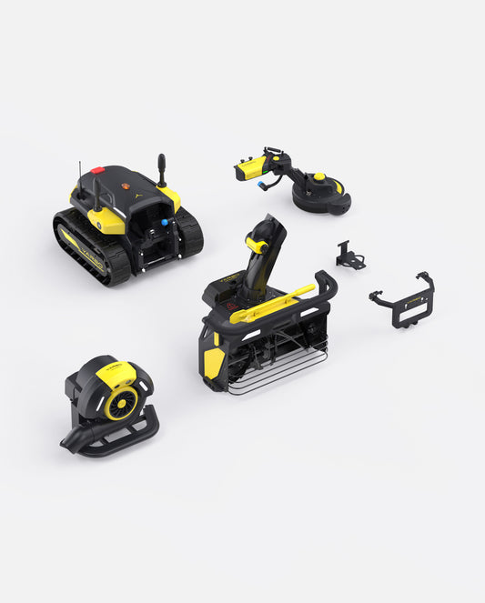 Yarbo Y40P Core with Snow Blower Module Gen 2, Blower and Trimmer Modules